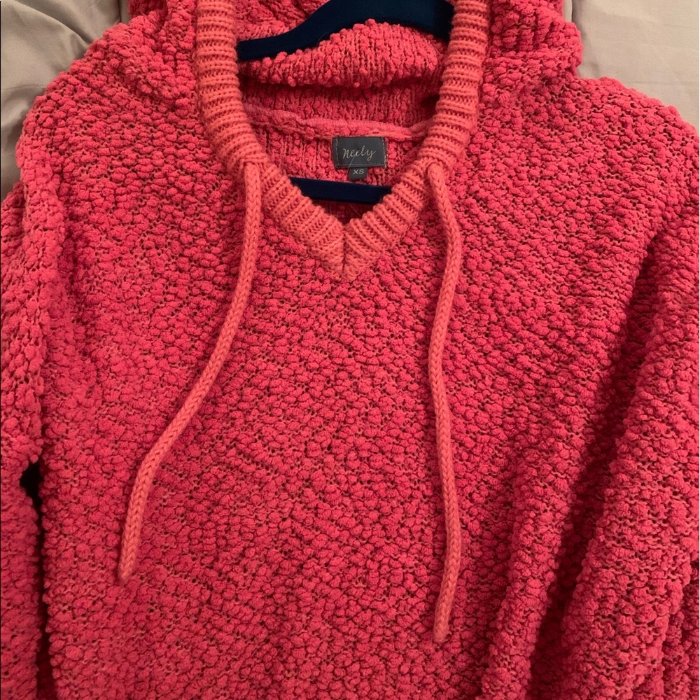 Neely pink popcorn sweater